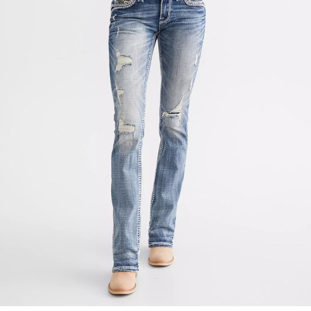 NWT WOMEN'S ROCK REVIVAL "HEE" JEANS SIZE 31